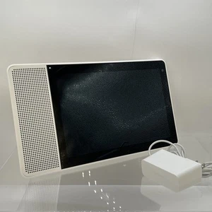 Pantalla inteligente Lenovo SD-X701 10" con Asistente de Google - Frente blanco/parte posterior de bambú - Imagen 1 de 6