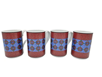 DANSK Edredón Flores Rubí Café Taza de Té Portugal - Juego de 4 Foto 1 de 4