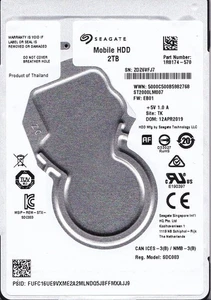 ST2000LM007 p/n: 1R8174-570 f/w: EB01 s/n: ZDZ TK APR/2019 2TB SATA 2.5" SEAGATE - Picture 1 of 5