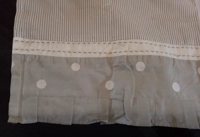 Детская кроватка Pottery Barn Kids Taylor юбка серая белая 100% органический хлопок - Изображение 1 из 4