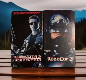 Terminator 2 & Robocop 2 VHS Lot - Picture 1 of 3