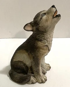 VTG 1992 Lenox Endangered Baby Animals Gray Wolf Pup Porcelain Figurine 7” - Picture 1 of 1