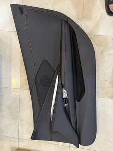 2020–2024 Corvette C8 Driver Passenger Side Door Panel Bose Red Stitch Pre Owned - Picture 1 of 7