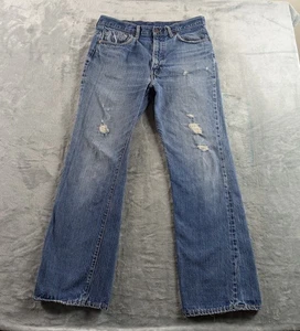 Vintage Levis 517 0217 Jeans Herren 36x31 Blau Bootcut Distressed Thrashed USA Talon 42 - Bild 1 von 24