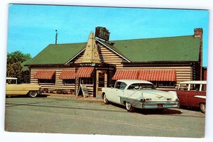 Wigwam Restaurant Glen Allen Virginia 1950s autos chrome Postcard D636 - Picture 1 of 2