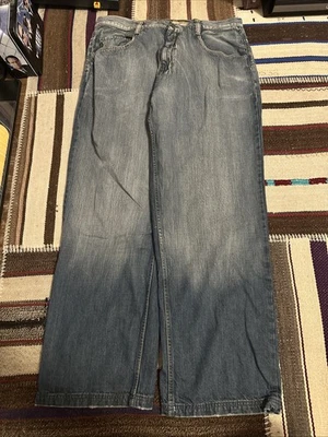 Pantalones de mezclilla para hombre vintage Y2K Pepe B15 lavado medio holgados desgastados talla 40 Foto 1 de 4