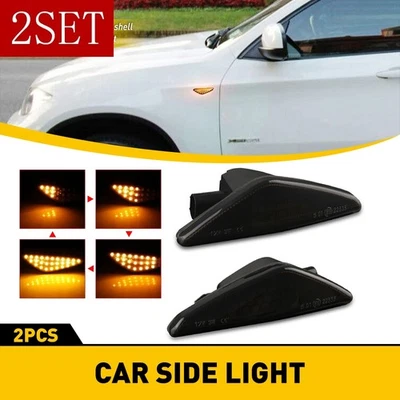 Juego de 2 luces de señal de giro LED laterales secuenciales para BMW X5 E70 X6 E71 E72 X3 Foto 1 de 4