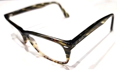 Ray Ban RB5228M 5840 *Arm Jiggles* Crystal Brown Oval Eyeglasses 54-17 145 Read - Image 1 of 4