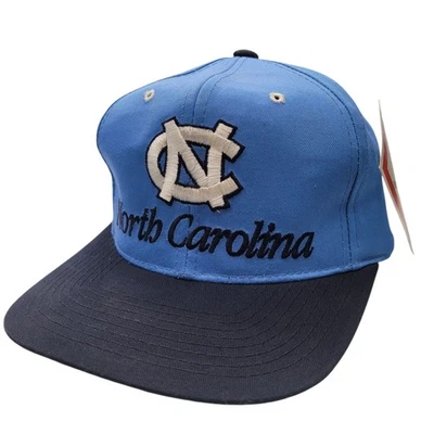 De colección Carolina del Norte Tacones Alquitranados Gorra Gorra Snap Back KMG Modelo Pro Nueva Era 1920 NC Foto 1 de 4