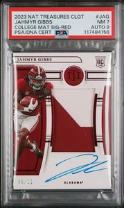 2023 Panini National Treasures Collegiate Jahmyr Gibbs RPA 5/11 Detroit Lions - Picture 1 of 2