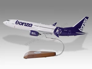 Boeing 737 MAX 8 Bonza Aviation Solid Mahogany Wood Handcrafted Display Model - Picture 1 of 13