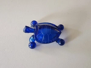 Vintage T.M. 1998 Haynes 6" Blue Turtle Tortoise Paper Weight Massager - Picture 1 of 5