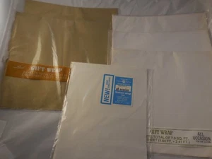 Lot of 6 Vintage Flat Gift Wrap NIP All Occasion - Picture 1 of 3