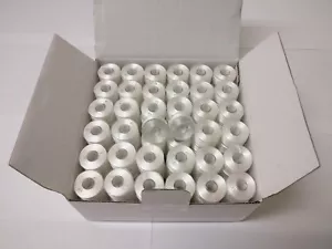 Prewound Bobbins,Size A, Class 15, 15J, SA156, Plastic Sided,144pcs, 60S/2 white - Picture 1 of 10