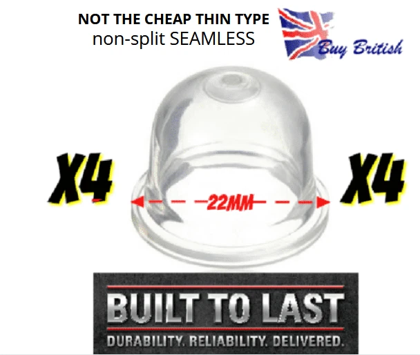 4x22mm Primer Bulb MCCULLOCH  petrol strimmer chainsaw trimmer blower FREE Post - Image 1 of 1