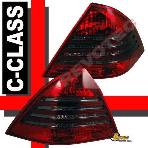 01 02 03 Luces traseras de humo rojas Mercedes Benz Clase C W203 C240 C230 1 par Foto 1 de 1