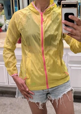 MOA Gear Stow-Away Hooded Windbreaker Rain Jacket Women XS, 3 Oz Zipper Pockets - Image 1 of 4