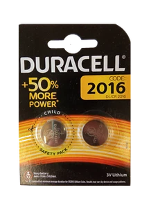 Duracell Knopfzelle Lithium CR2016 2er Blister 3V DL2016 - Bild 1 von 2