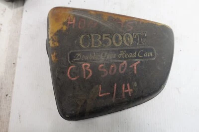 1974-1975 Honda CB500T CB 500 T OEM Brown Left Side Cover - Image 1 of 4