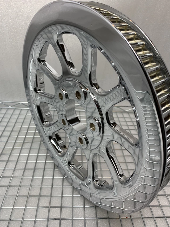 Оригинальный хромированный шкив Harley 2018–24 BREAKOUT SOFTAIL 66T 40325-07. НАПРЯМУЮ - Изображение 1 из 4