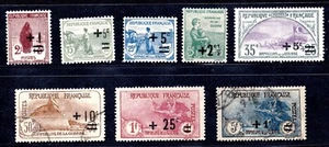 FRANCE 1922 SEMI POSTAL SET COMPLETE MINT & USED - Picture 1 of 2