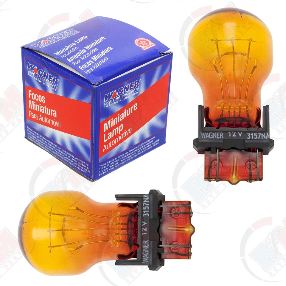 WAGNER 3157NA Turn Signal Bulb Amber Set of 2 for Honda Nissan Toyota lexus - Image 1 of 1