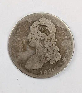UP Rare Old 1836 Philadelphia P Mint Capped Bust 50 Cent Silver Half Dollar - Picture 1 of 2