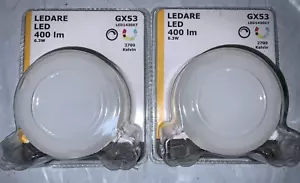 PAIR (2X) of IKEA Ledare LED GX53 400 lm 2700 KELVIN 402.953.35 - Picture 1 of 2