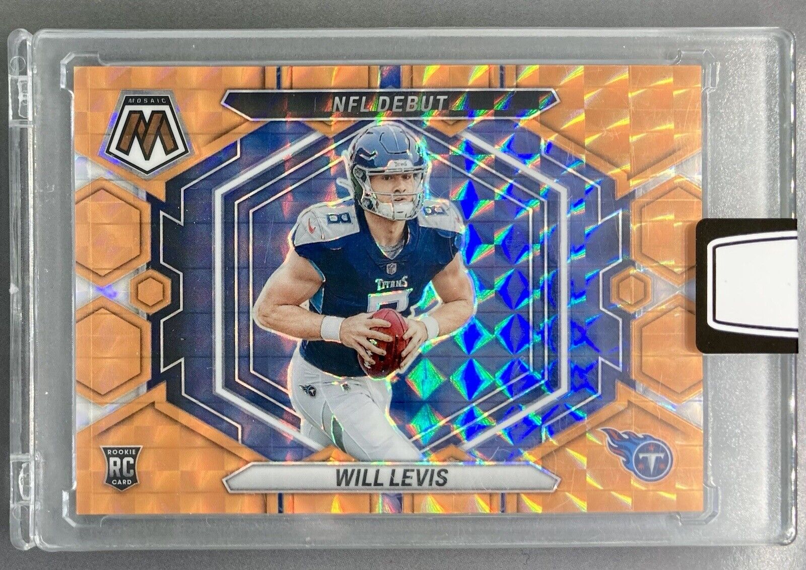 2023 Panini Mosaic WILL LEVIS NFL Debut Rookie RC Orange Parallel /199 MINT