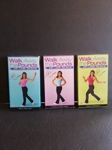 Walk Away The Pounds Vhs Lot Of 3 Walk and jog, muscle mile one and walk strong - Picture 1 of 7