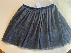 J CREW Crewcuts Girls Tulle Twirly Skirt Navy Blue Size Large L New With Tag - Picture 1 of 7