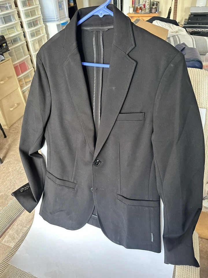 Nuevo con etiquetas Auténtico Talla XS Armani Exchange Para hombres Ajuste Regular Traje Chaqueta Negro Foto 1 de 4