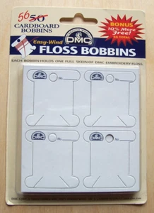 DMC #6101 Cardboard Floss Bobbins Package of 56 New - Picture 1 of 2