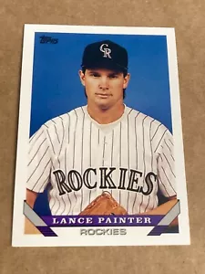 1993 Topps LANCE PAINTER RC #738 ~ Colorado Rockies rookie ~ baseball card - Picture 1 of 2