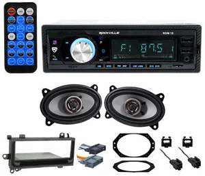 Digital Media Receiver/Radio+Front Speakers+Wire For 1997-02 JEEP WRANGLER TJ  - Picture 1 of 11