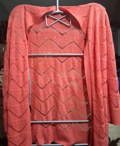 Suéter Cyrus Mujer Tejido con Cable Naranja Óxido Suave Claro XL - Imagen 1 de 11