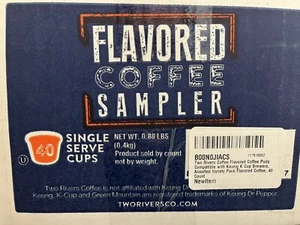 Two Rivers Coffee Flavored K-Cups Coffee Variety Pack, K-Cup,40 count - Picture 1 of 1
