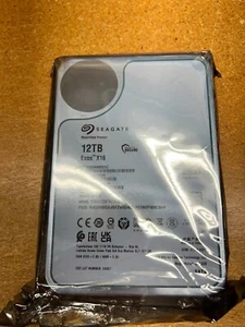 Seagate Exos X16 12TB 7.2K 6G 256MB 3.5" SATA Hard Drive - ST12000NM001G - Photo 1/1