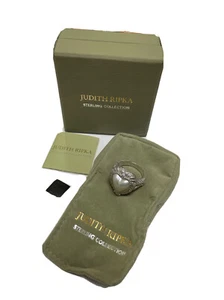 Judith Ripka Sterling Silver Mabe Pearl Heart Diamonique CZ Ring Sz 10.25 + Box - Picture 1 of 8
