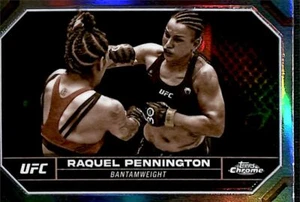 2024 Topps Chrome UFC Sepia Refractor Raquel Pennington #160 - Picture 1 of 2