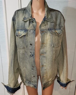 BC Ethic Men's Vintage Denim Stonewashed Jacket 100% Cotton XL - Image 1 of 4