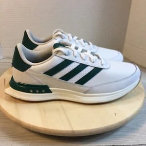 Adidas s2g SL Leather 24 Golf Shoe IF0299 Cloud White / Green 10.5 New!! - Picture 1 of 10