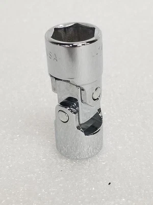 S-K 40514 Flex Socket 3/8"-Drive 6-Pt SuperKrome Finish Size-14mm Made in USA - Image 1 of 4