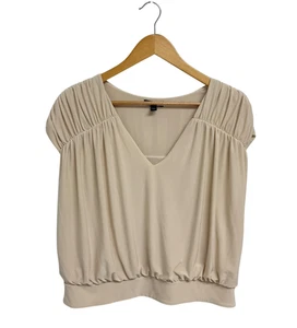 Express Damen Bluse V Beck Cropped Ärmellos Oberteil Gr. L - Bild 1 von 9