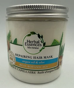 1 Herbal Essences Argan Oil & Aloe Real Botanical Repairing Hair Mask 8fl. Oz - Picture 1 of 4
