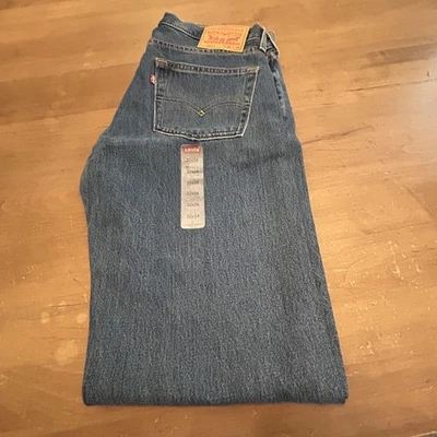 Jeans Levis 511 Para Hombre 32x34 Azul Denim Cremallera Mosca Pierna Recta 5 Bolsillos *MARCA* NUEVO Foto 1 de 4