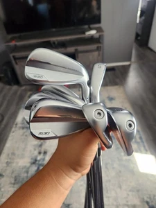 Ping i530 Forged Iron Set 5-9 U W Dynamic Gold S300 Stiff Steel Golf BLUE DOT - Picture 1 of 24
