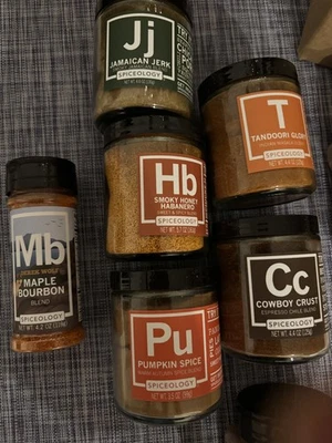 8 Spiceology Spices Seasonings PR Box Bundle Lot Full Size  - Image 1 of 4