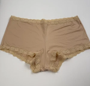 Maidenform Lace Trim Boy Short Panties Beige Size XL NWOT - Picture 1 of 6