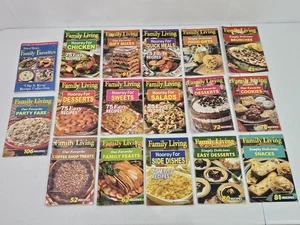 Lot of 17 Vintage Family Living Recipe Booklets Cookbooks Desserts Baking - Picture 1 of 7